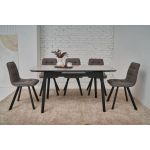 Керамический стол TM-76 калакатта мрамор + черный Vetro (Ветро)