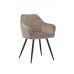 Стілець M-62 капучино велюр + чорний VETRO Modern (Ветро) в інтернет магазині "Меблі Даром"