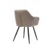 Стілець M-62 капучино велюр + чорний VETRO Modern (Ветро) в інтернет магазині "Меблі Даром"