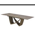 Керамический стол Беатриче TML-995 тайгер травертин + коричневый Vetro (Ветро)