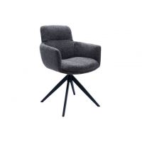 Стул поворотный R-185 антрацит + чёрный