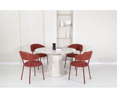 Стіл круглий поліуретановий МДФ TM-200 теплий пісок Стіл круглий поліуретановий МДФ TM-200 теплий пісок