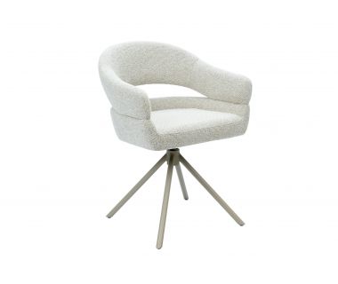 Стілець поворотний R-180 льон бежевий + капучино Стілець поворотний R-180 льон бежевий + капучино