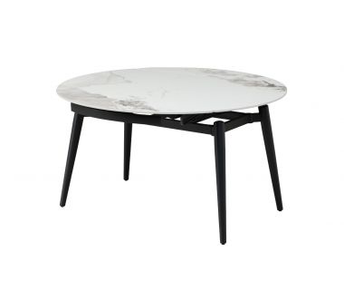 Керамічний стіл Беллуно TM-1345 інвізибл грей + чорний