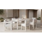 Комплект садовых стульев (4 шт с подлокотниками + 2 шт без подлокотников) "Сохо" ODSC-5 белый песок + кремовый