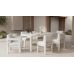 Комплект садовых стульев (4 шт с подлокотниками + 2 шт без подлокотников) "Сохо" ODSC-5 белый песок + кремовый в интернет магазине мебели "Меблі Даром"