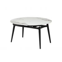 Керамический стол Беллуно TM-1345 инвизибл грей + чёрный