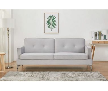 Софа розкладна "Амелі" платиновий + срібло Софа розкладна "Амелі" платиновий + срібло