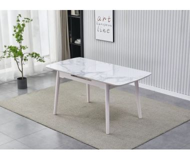 Керамический стол TM-76 вайт клауд + розовый блаш