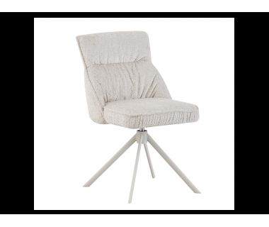 Стілець поворотний R-168 перлинний нюд + білий VETRO (Ветро)