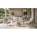 Комплект садових меблів "Капрі" ODS-1 дрифтвуд грей + айворі