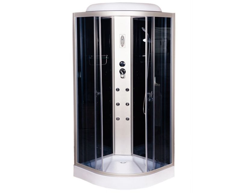 Гидромассажный бокс Vivia ECO 61 R CH 900*900*2150 мм (с электрикой) в интернет-магазине "Мебли Даром"