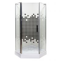 Душевая кабина Ethna Puzzle P91 P 90x90x195 мелкий поддон