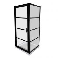 Душова кабіна Black Phone KT 90x90x185 без піддону