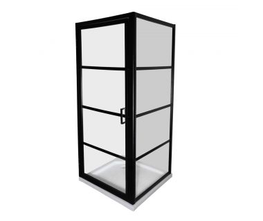 Душова кабіна Black Phone KT 90x90x185 без піддону