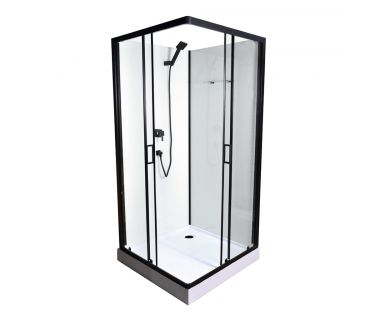 Гидромассажный бокс FLORIS 90x90x215, мелкий поддон