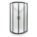 Душевая кабина Mira black 8015N Bl 90x90x205 мелкий поддон в интернет-магазине "Мебли Даром"