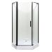 Душевая кабина Ethna Black P91 B 90x90x195 мелкий поддон в интернет-магазине "Мебли Даром"
