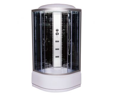 Гідробокс 95 Print RC 90 × 90 см високий піддон