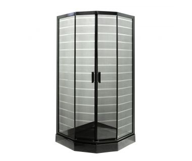 Душова кабіна Ida Black P 92/5 B LN 90х90х205 невеликий піддон