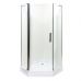 Душова кабіна Ethna Clear P91 З 90x90x195 невеликий піддон в інтернет магазині "Меблі Даром"