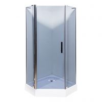 Душова кабіна Ethna Grey P91 G 90x90x195 невеликий піддон