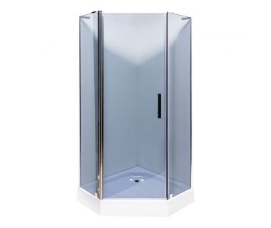 Душевая кабина Ethna Grey P91 G 90x90x195 мелкий поддон