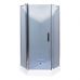 Душова кабіна Ethna Grey P91 G 90x90x195 невеликий піддон в інтернет магазині "Меблі Даром"