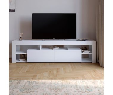 Тумба під телевізор з 5 полицями М-ЗОН Джеко 200 Німфея Альба (білий) (MZN-031037)