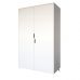 Шафа дводверна з білими ніжками М-ЗОН Борн 1200 Німфея Альба (білий) (MZN-031055)