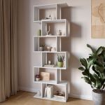 Стелаж-змейка М-ЗОН Джеко 700 Нимфея Альба (белый) (MZN-031010)