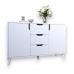 Комод у вітальню з білими ніжками М-ЗОН Борн 1200 Німфея Альба (білий) (MZN-031098)