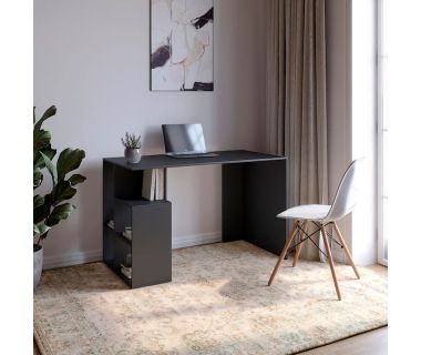 Стіл письмовий з полицями М-ЗОН Джеко 1200/3 Антрацит (MZN-031024)