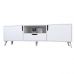 Тумба під телевізор із білими ніжками М-ЗОН Борн 1600 Німфея Альба (білий) (MZN-031099)