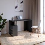 Cтол письменный с полками М-ЗОН Джеко 1200/3 Антрацит (MZN-031024)