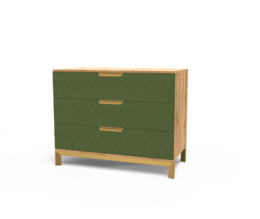 Комод 800 Swan Art In Head 1000x800x500 балі зелений (105050204)