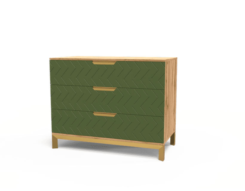 Комод 800 Swan Art In Head 1000x800x500 балі зелений (105050204) в інтернет магазині "Меблі Даром"