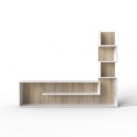 Стінка Twist Art In Head 1220x1500x266 дуб сонома та білий 