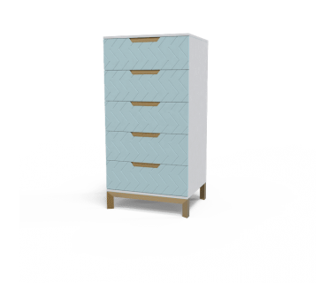 Комод 1200 Swan Art In Head блакитна лагуна