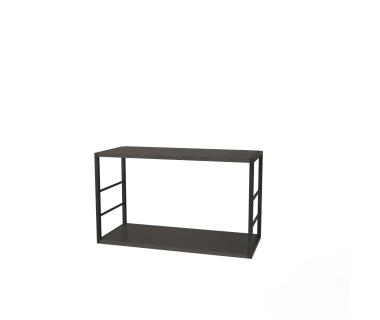 Полка книжная 2 Ferrumon Art In Head черный металл + венге Полка книжная 2 Ferrumon Art In Head черный металл + венге