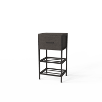 Тумба Ferrumon Art In Head чорний метал + венге