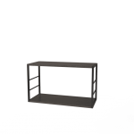 Полиця книжкова 2 Ferrumon Art In Head чорний метал + венге