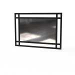 Зеркало Ascet Art In Head черный металлический каркас