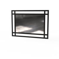 Дзеркало Ascet Art In Head чорний металевий каркас