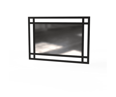 Зеркало Ascet Art In Head черный металлический каркас Зеркало Ascet Art In Head черный металлический каркас