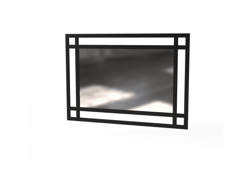 Дзеркало Ascet Art In Head чорний металевий каркас в інтернет магазині "Меблі Даром"