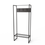 Вішалка Треліс 6 Ferrumon Art In Head чорний метал + венге