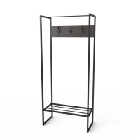 Вешалка Трелис 6 Ferrumon Art In Head черный металл + венге