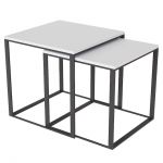 Стол журнальный 2 в 1 Ascet Art In Head белый бриллиант