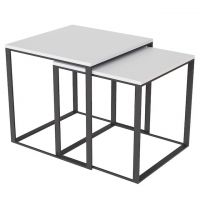 Стол журнальный 2 в 1 Ascet Art In Head белый бриллиант